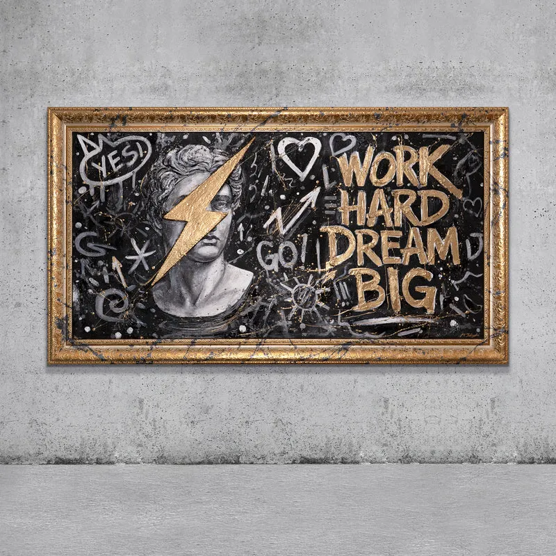 Handgemaltes Acrylbild "Kunst der Motivation" – Kraftvolle Abstraktion