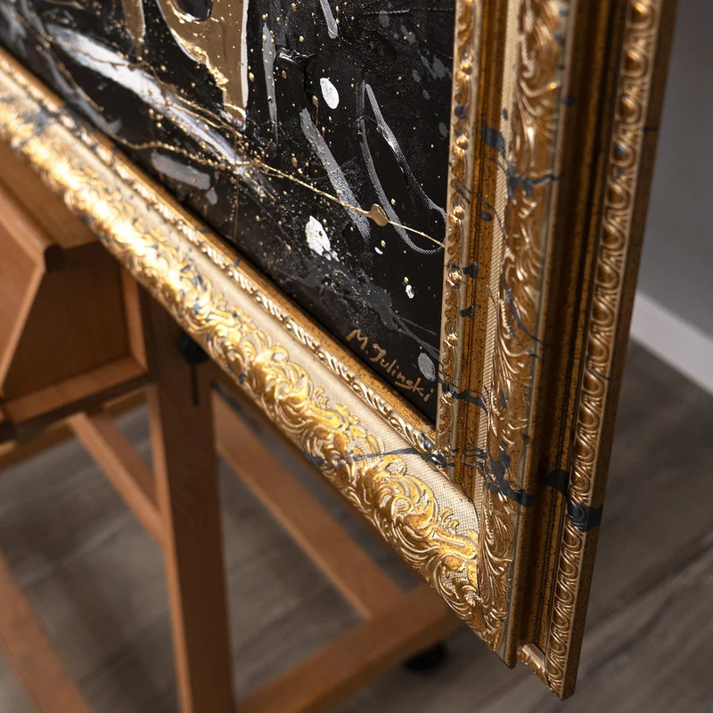 Handgemaltes Acrylbild "Kunst der Motivation" – Kraftvolle Abstraktion