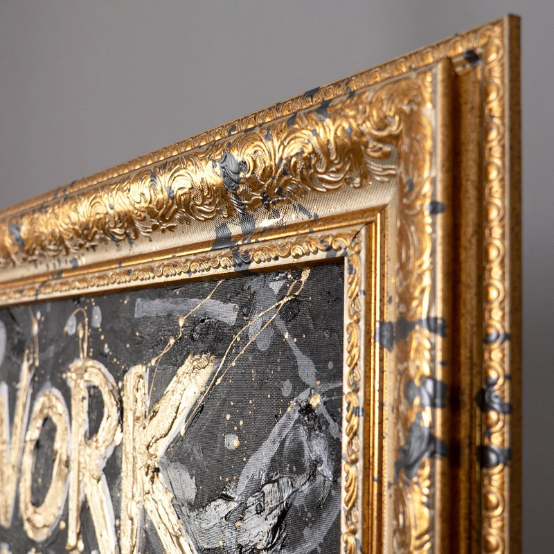 Handgemaltes Acrylbild "Kunst der Motivation" – Kraftvolle Abstraktion