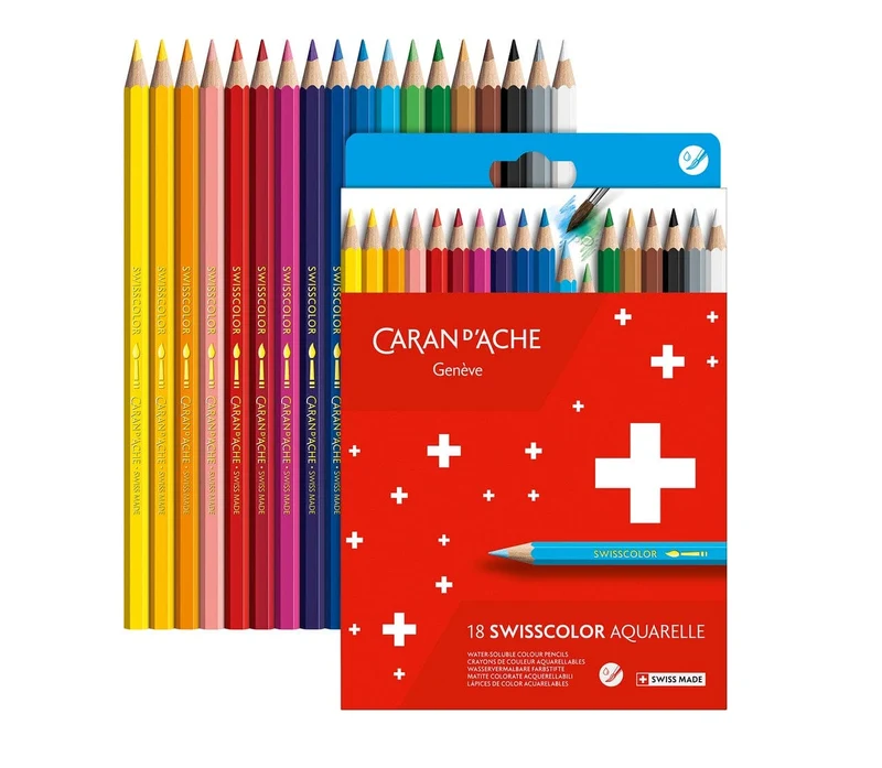 Swisscolor Aquarelle Colour Pencils Set 18