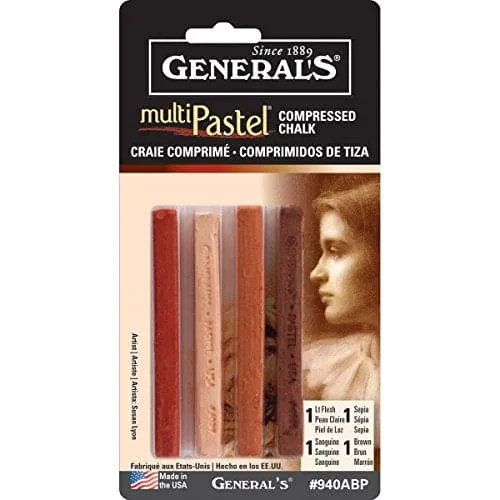 General's Compressed Chalk Set of 4