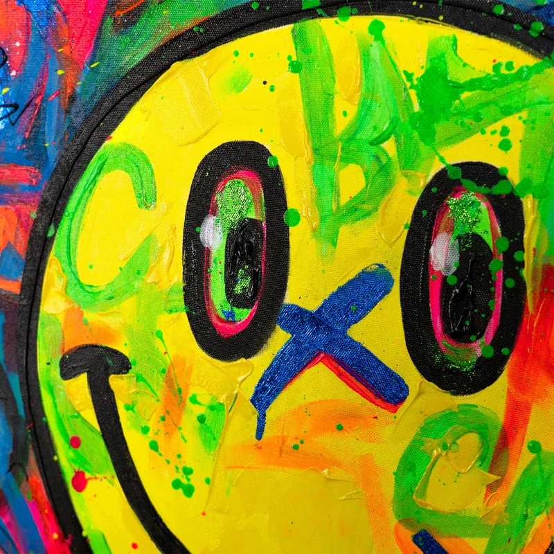 Handgemaltes Acrylbild "Spaß" – Exklusive Pop-Art Kunst