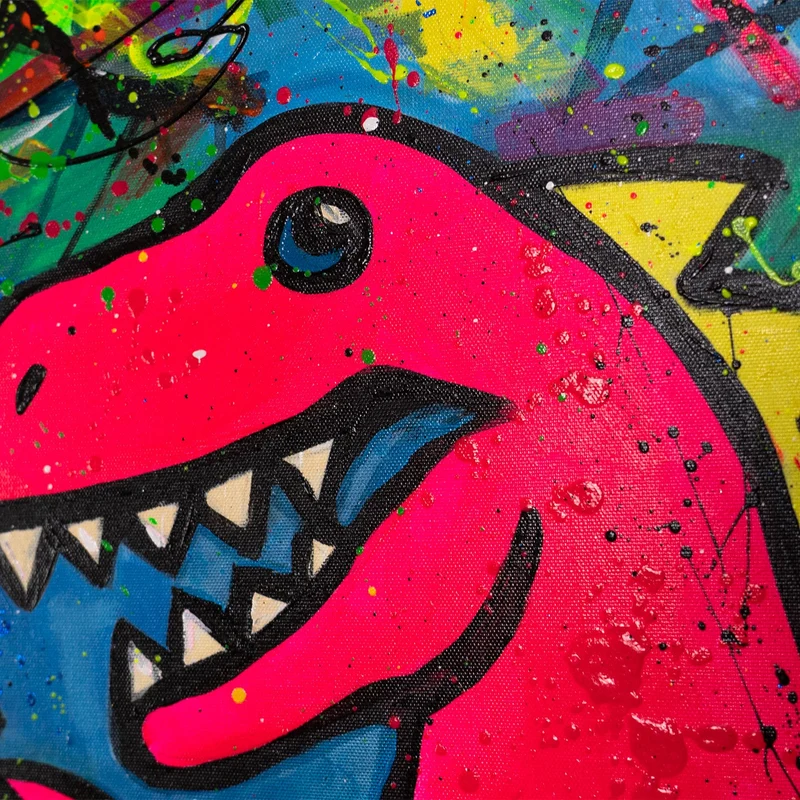 Handgemaltes Acrylbild "Spaß" – Exklusive Pop-Art Kunst