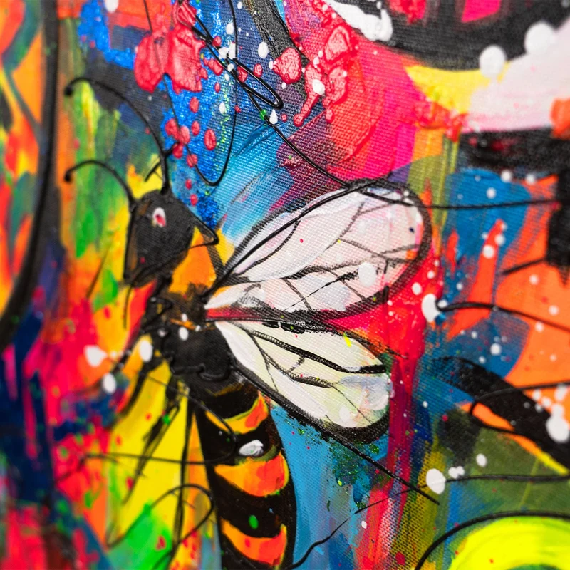 Handgemaltes Acrylbild "Spaß" – Exklusive Pop-Art Kunst