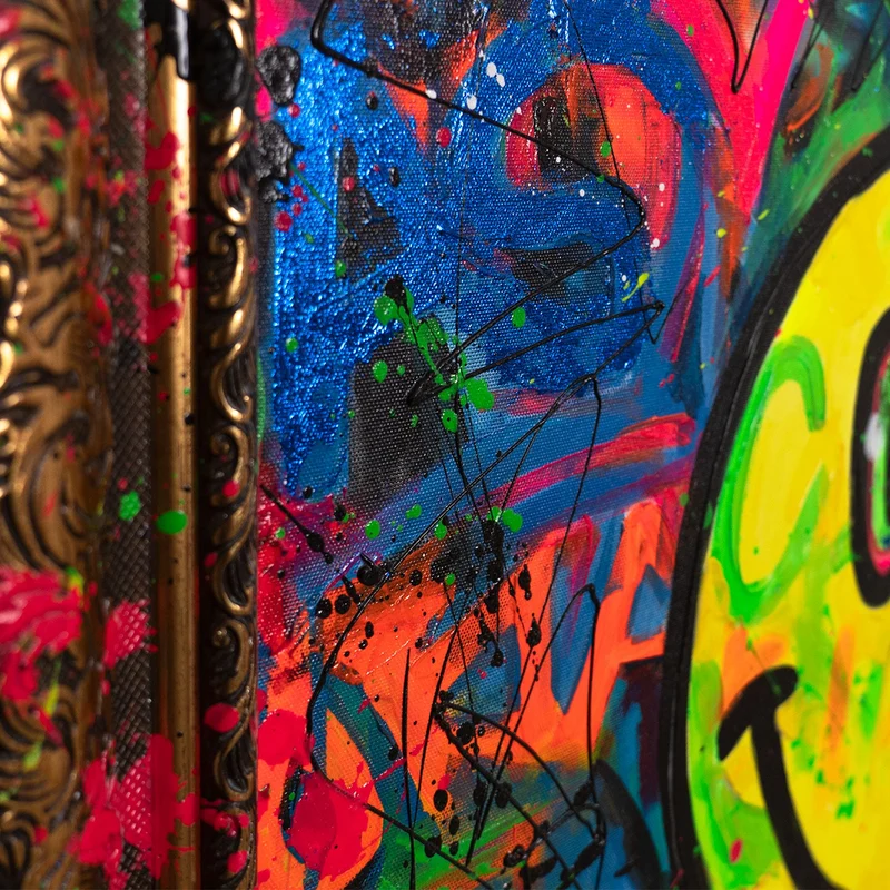 Handgemaltes Acrylbild "Spaß" – Exklusive Pop-Art Kunst