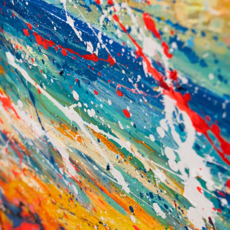 Handgemaltes Acrylbild "Glanz des Horizonts" – Moderne Abstraktion