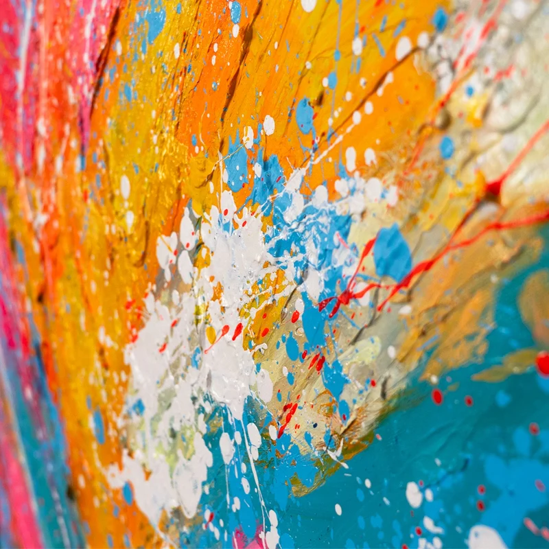 Handgemaltes Acrylbild "Glanz des Horizonts" – Moderne Abstraktion