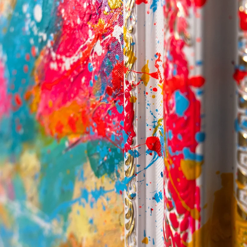 Handgemaltes Acrylbild "Glanz des Horizonts" – Moderne Abstraktion