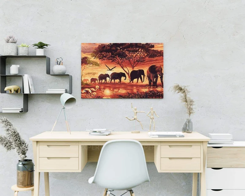 Malen nach Zahlen Afrika