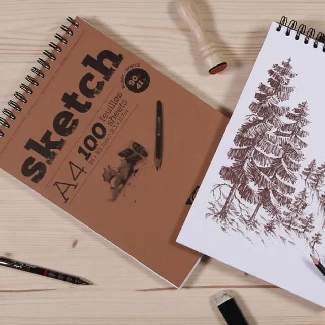 Sketch Pad 90gsm Spiral Bound 50 sheets
