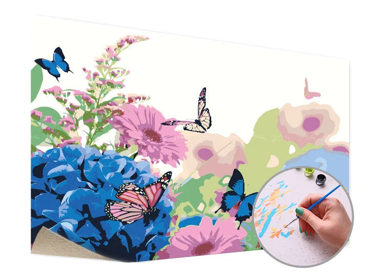 Paint by Numbers BETWEEN THE FLOWERS | Medium Difficulty