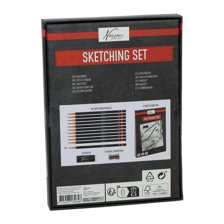 Nassau Sketching Set, 15-Piece