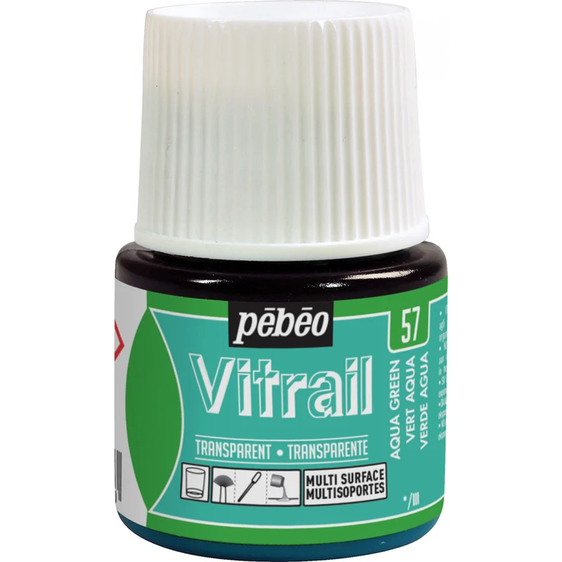 Pebeo - Vitrail - Glass & Tile Paint - Aqua Green - 45ml