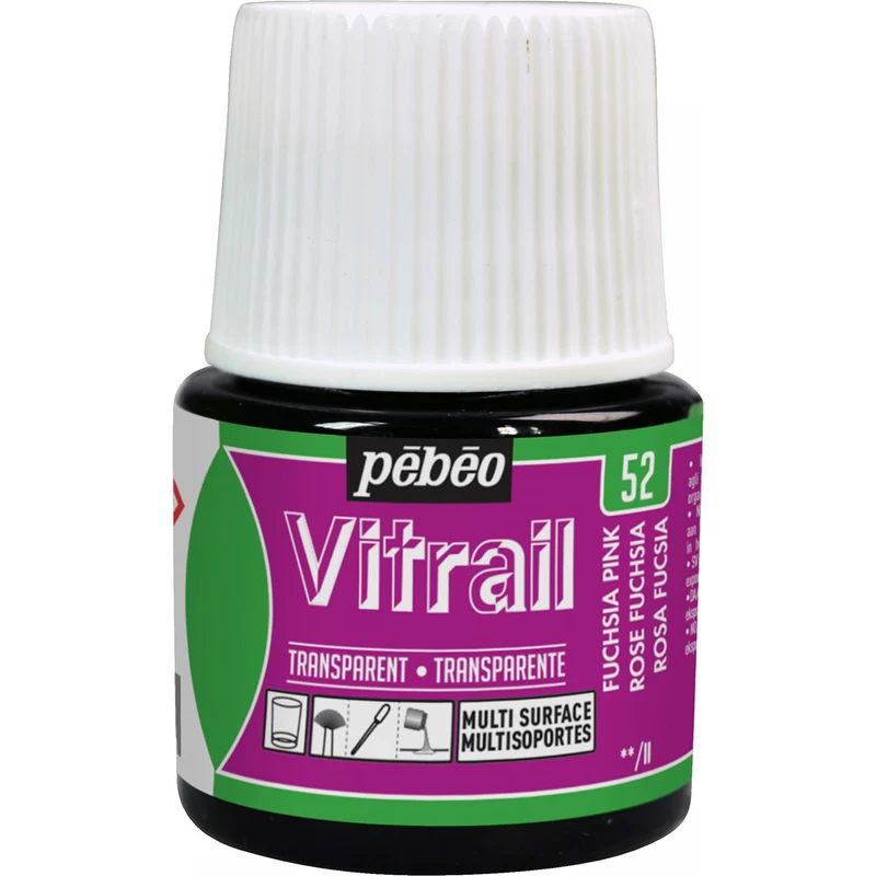 Pebeo - Vitrail - Glass & Tile Paint - Fuchsia - 45ml