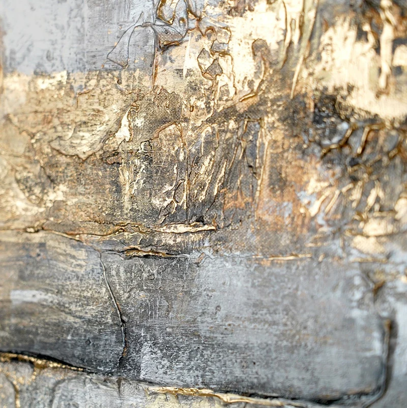 Abstrakte Leinwandbilder – Modernes Kunstwerk mit Acrylfarben mit Rahmen