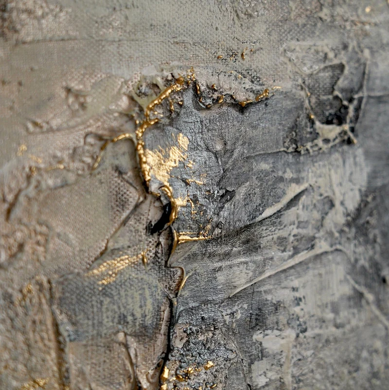 Abstrakte Leinwandbilder – Modernes Kunstwerk mit Acrylfarben mit Rahmen