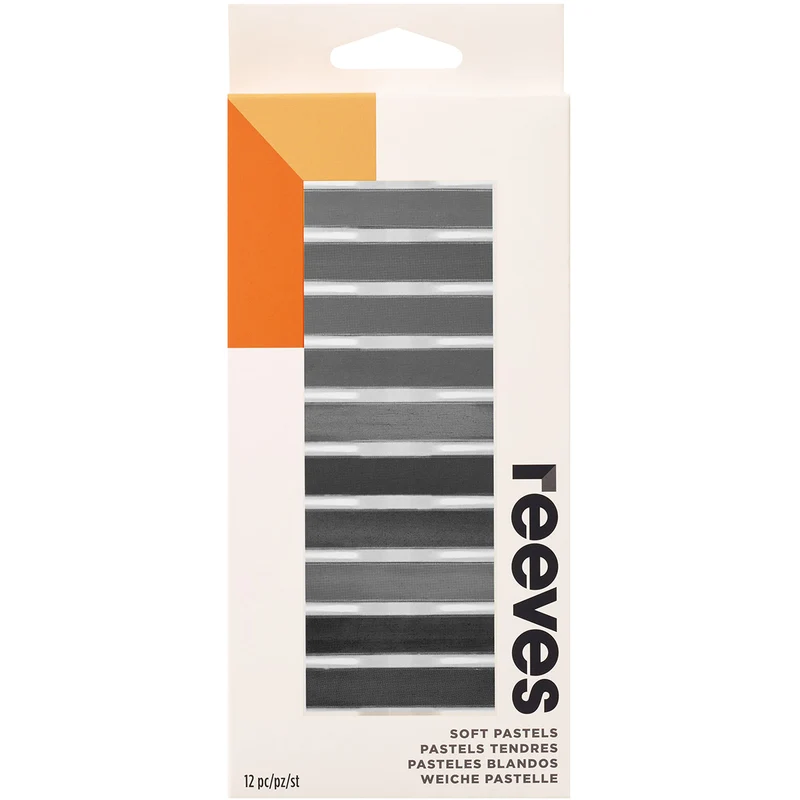 Reeves - Soft Pastels - 12 Piece Set Grey