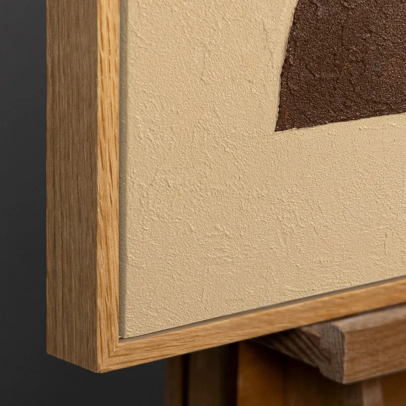 Handgemaltes Wandbild „Drei Horizonte“ geometrische Abstraktion auf Leinwand