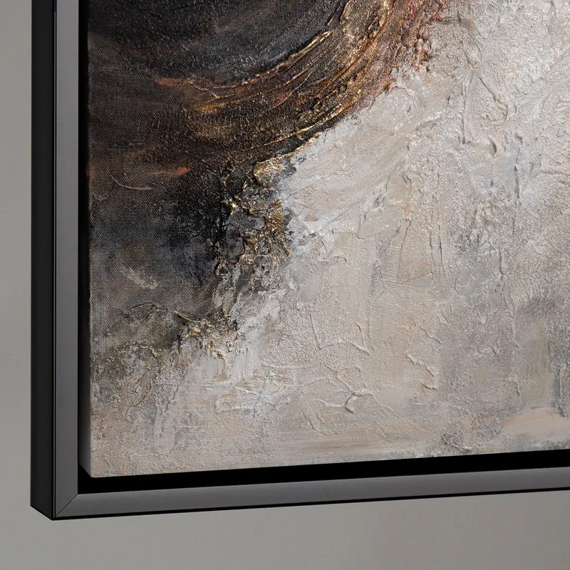 Modernes Acrylbild „Element in Bewegung“ abstrakte Wandkunst mit Struktur