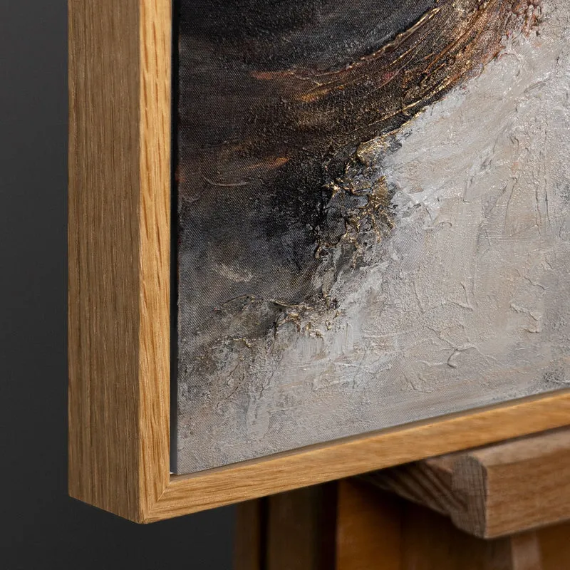 Modernes Acrylbild „Element in Bewegung“ abstrakte Wandkunst mit Struktur