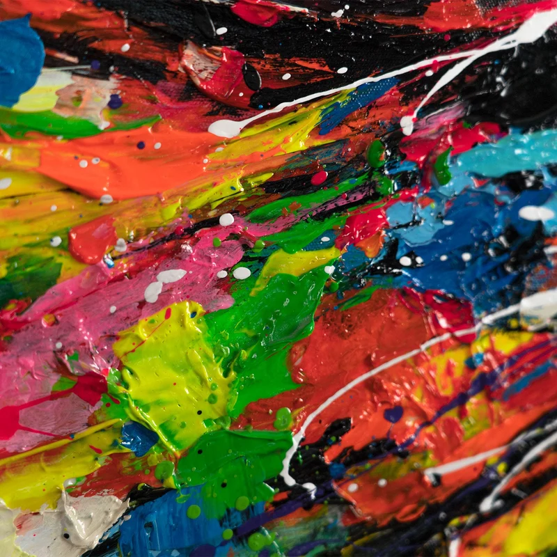 Handgemaltes Kunst moderne Bilder Pop Art "Energie des Blicks"