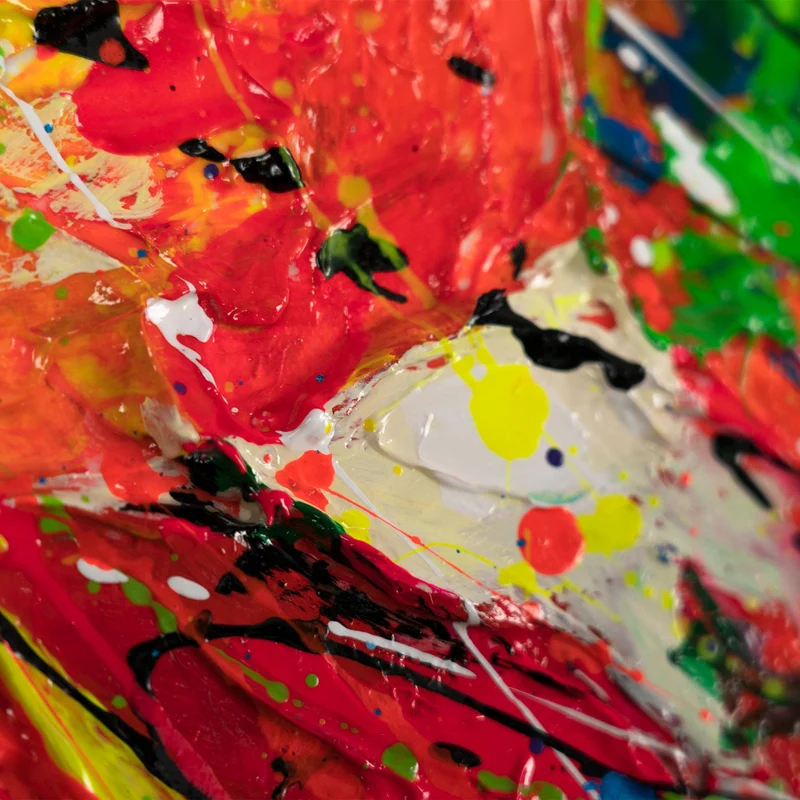 Handgemaltes Kunst moderne Bilder Pop Art "Energie des Blicks"