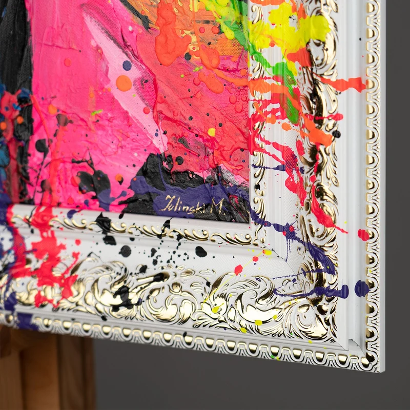 Handgemaltes abstrakte Gesichter Pop Art "Emotionen der Farben"