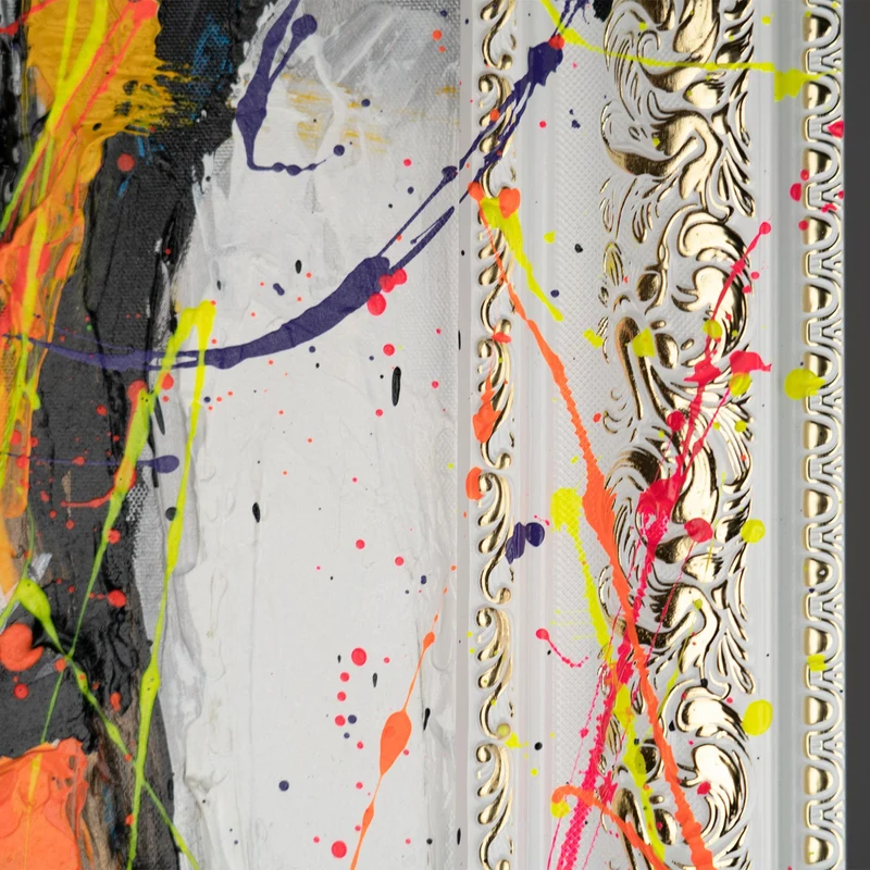 Handgemaltes abstrakte Gesichter Pop Art "Emotionen der Farben"
