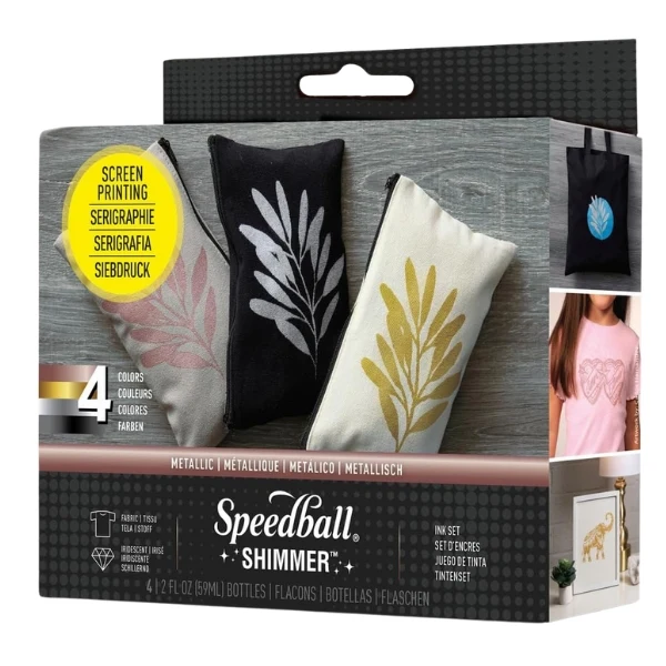 Speedball - Fabric inks Shimmer 2oz / 59ml x 4 colours