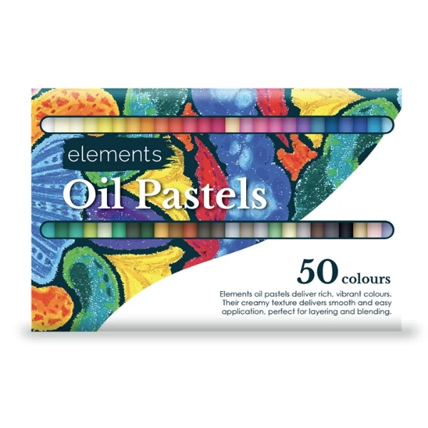 Elements Slim Oil Pastels 50 Pack
