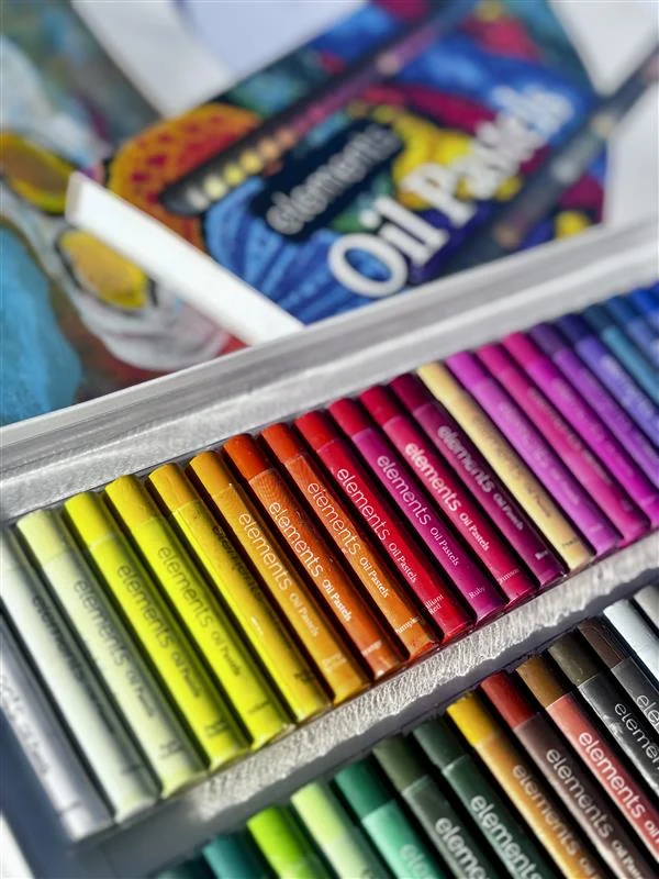 Elements Slim Oil Pastels 50 Pack