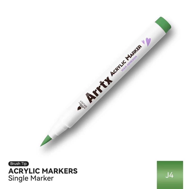 Arrtx Single Color Acrylic Paint Marker J4 Metallic Color