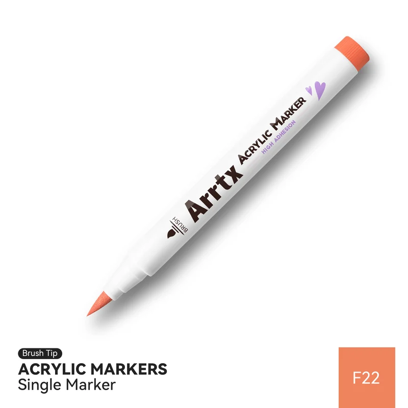 Arrtx Single Color Acrylic Paint Marker F22 Fluorescent Color