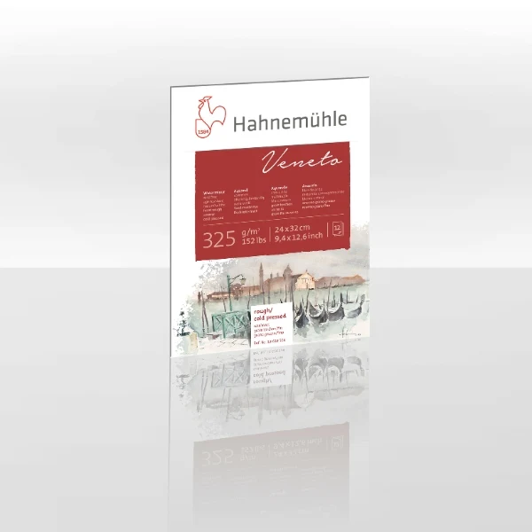 Hahnemuhle - Veneto 325gsm Block 12 shts 24 x 32 cm