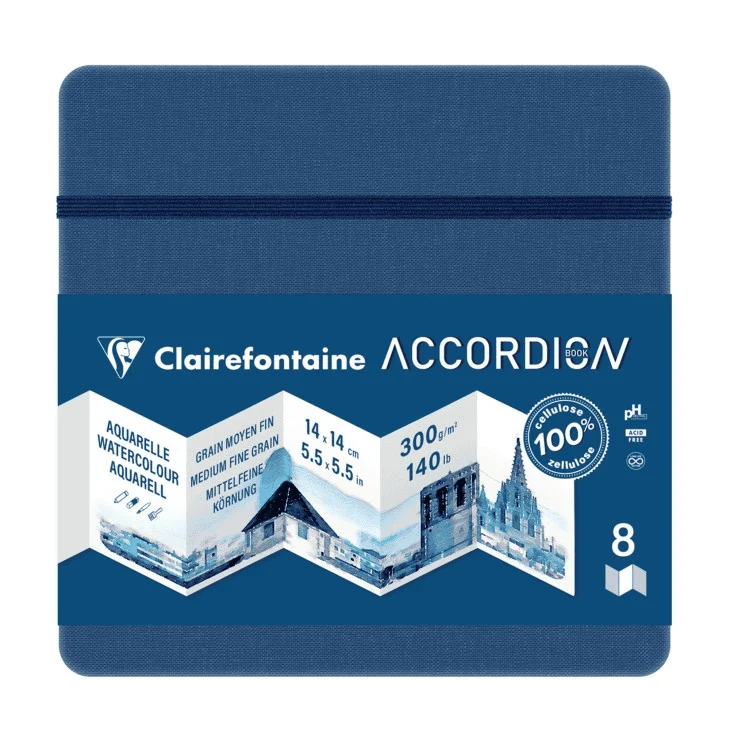 Clairefontaine Accordian Watercolour Sketchbook