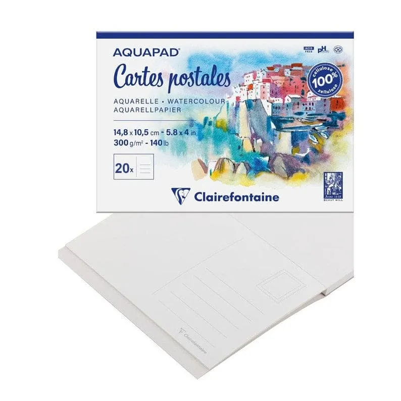 Aquapad 300g Watercolour Postcard Paper Pad