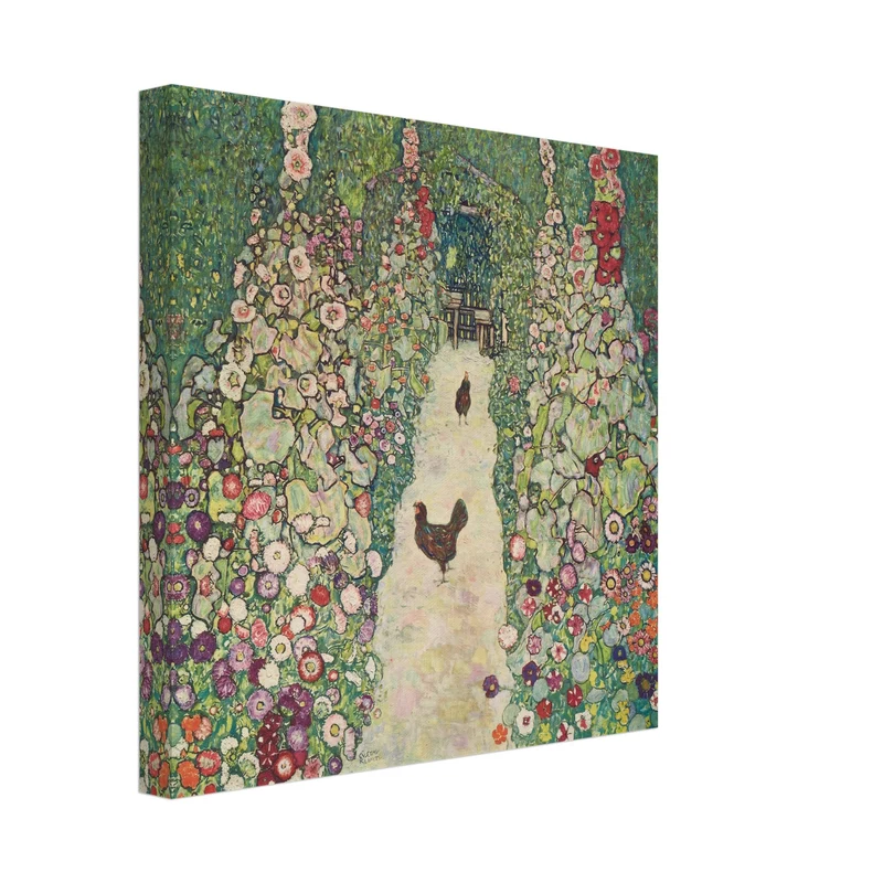Gustav Klimt: Gartenweg mit Hühnern
