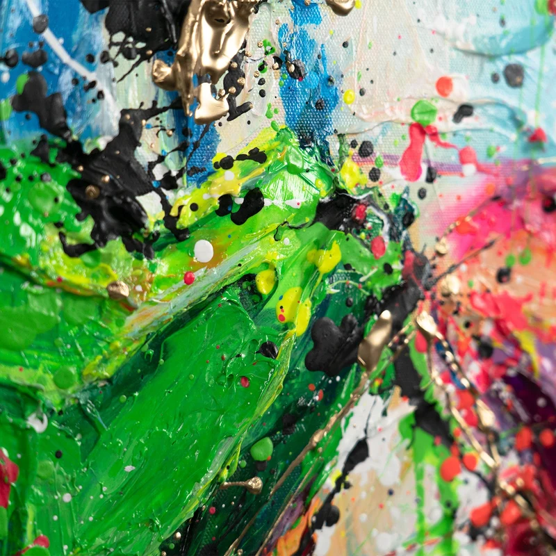 Handgemaltes Herzen modern art Pop Art "Palette der Liebe"