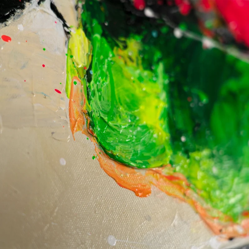 Handgemaltes Porträt Pop Art "Abstrakte Muse"
