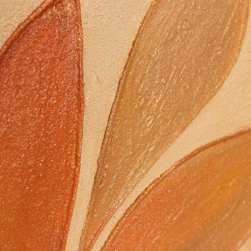 Handgemalte Bilder mit Acrylfarben Bilderwand Set „Flüstern des Laubs“