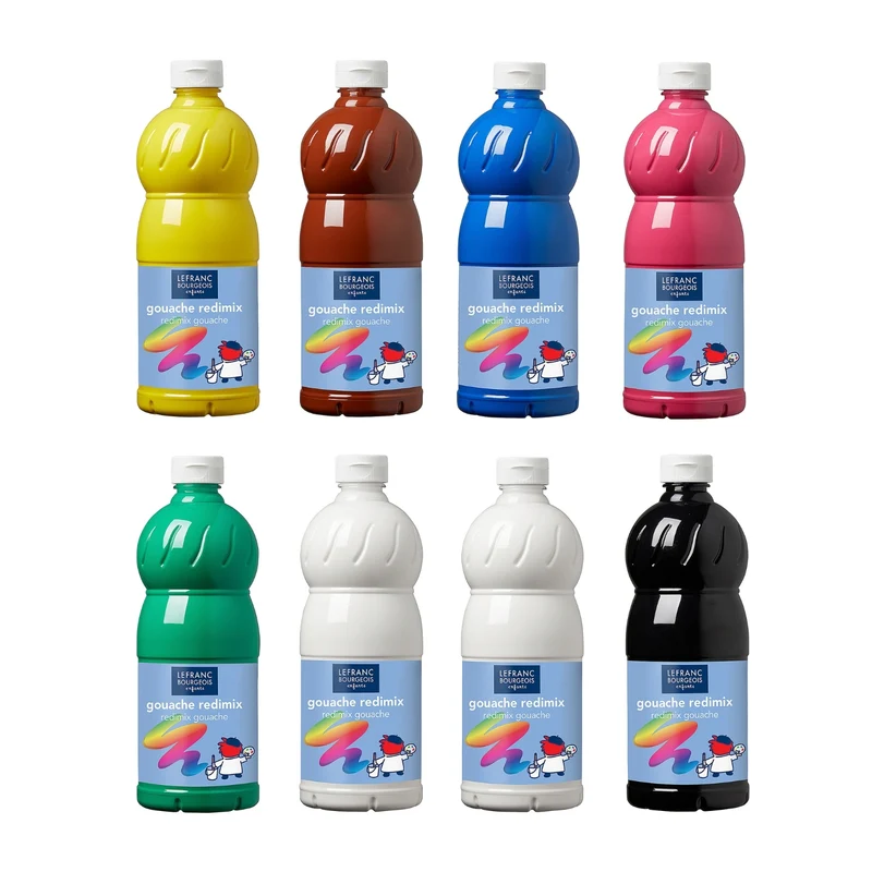 L&B - Redimix Gouache Assorted colours - Primary 8 x 1L