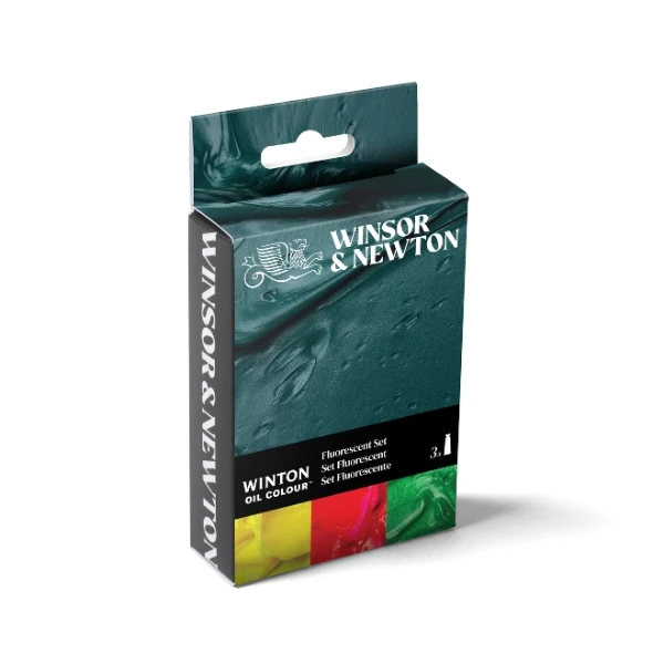 Winsor and Newton - Winton Oil Colour - 3x37ml - Fluorescent set