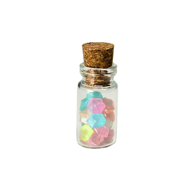 Leuchtsteine in Flasche