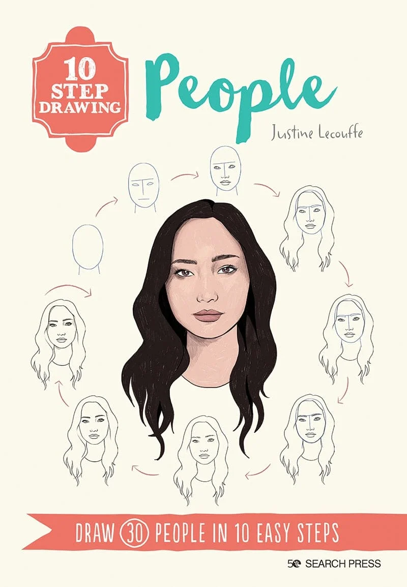10 Step Drawing People - Justine Lecouffe