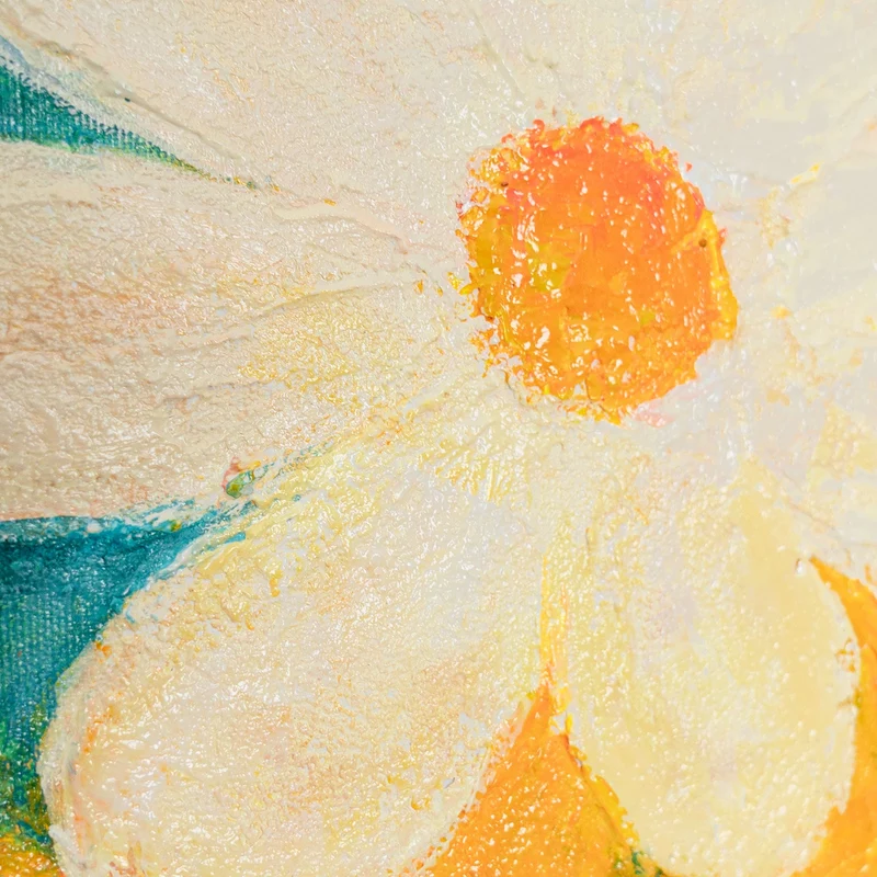 Bilder set wohnzimmer mit Rahmen Acrylbilder Handgemalt portraet Frau Gelb Relief