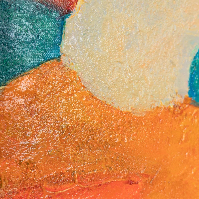 Bilder set wohnzimmer mit Rahmen Acrylbilder Handgemalt portraet Frau Gelb Relief