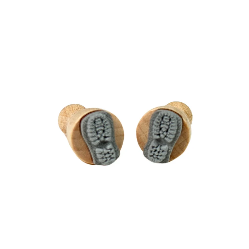 Stempel mini Schuhabdruck 2er Set