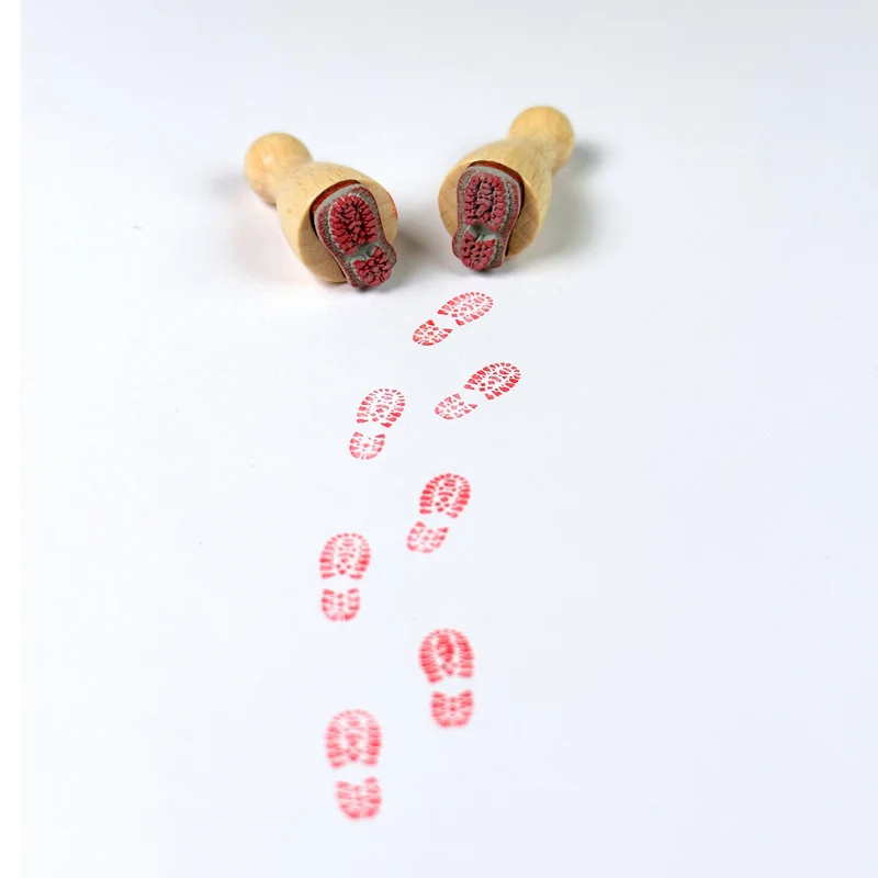 Stempel mini Schuhabdruck 2er Set