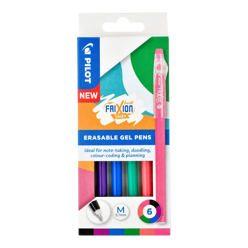 Pilot - Frixion - Erasable Pens Ball stick 6pk