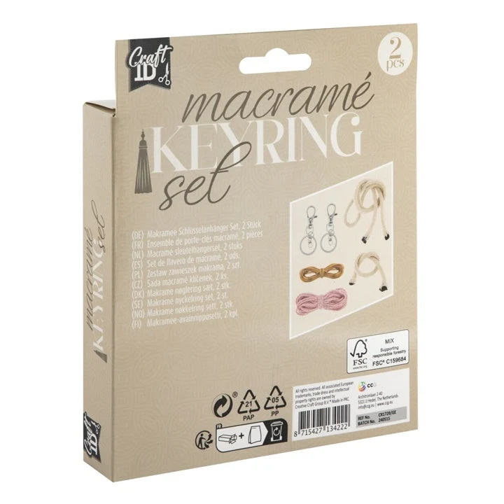 Macramé Keychain Making Set of 2
